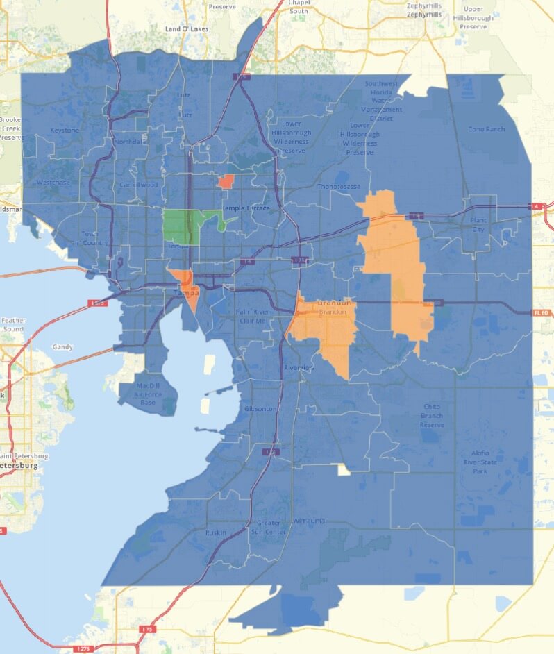 Saturate Tampa Hillsborough Progress Map