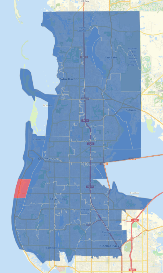 Saturate Tampa Pinellas Progress Map